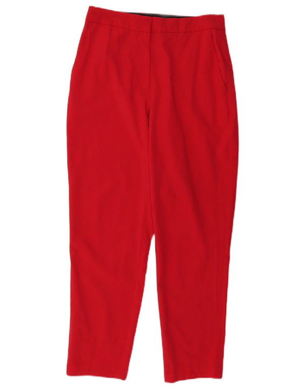 Damskie spodnie Chino Topshop UK 10 Small W28 L28 Czerwony poliester