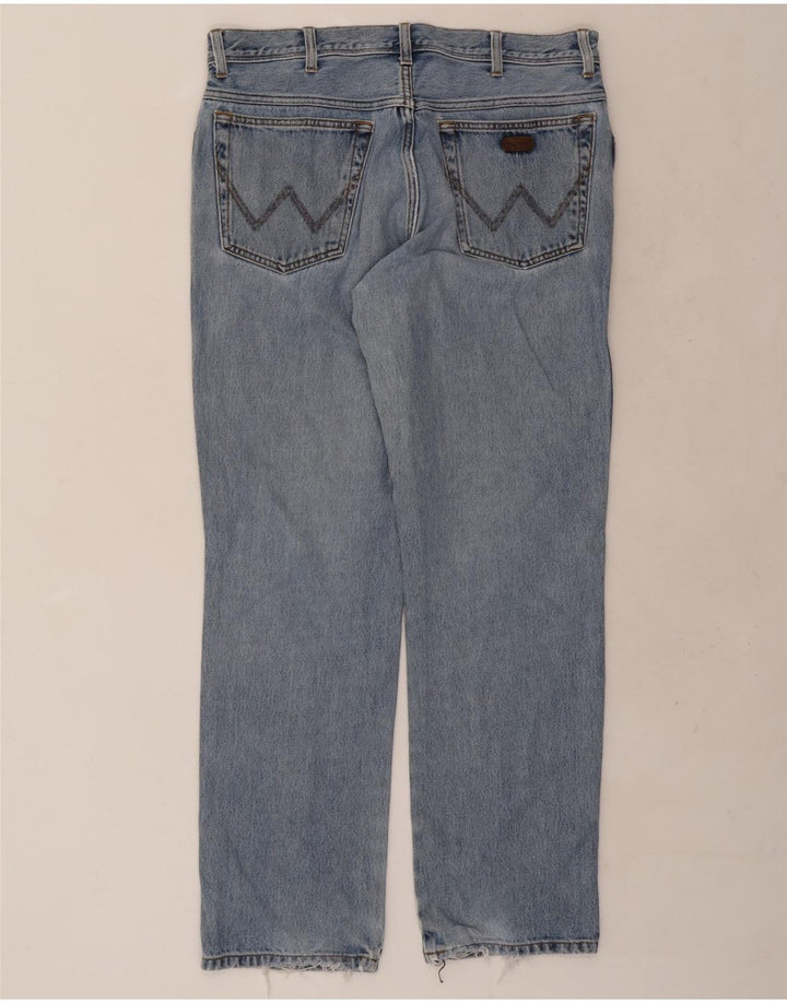 Męskie jeansy Wrangler o regularnym kroju W36 L32, niebieska bawełna