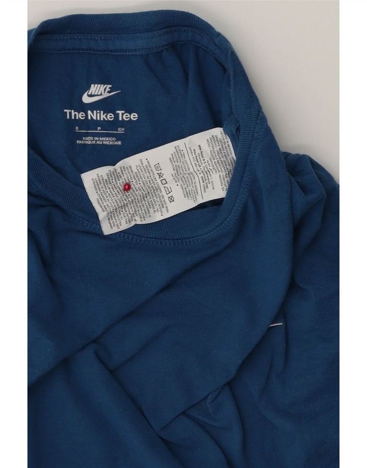 T-shirt męski Nike, mały, niebieski, bawełniany