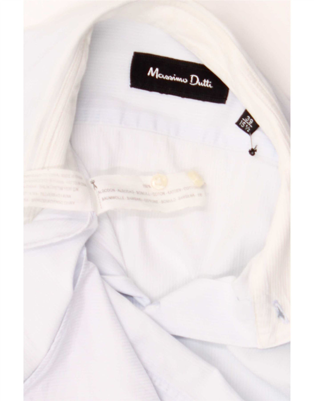 Męska koszula Massimo Dutti rozmiar 39 15 1/2 Średni niebieski bawełniany