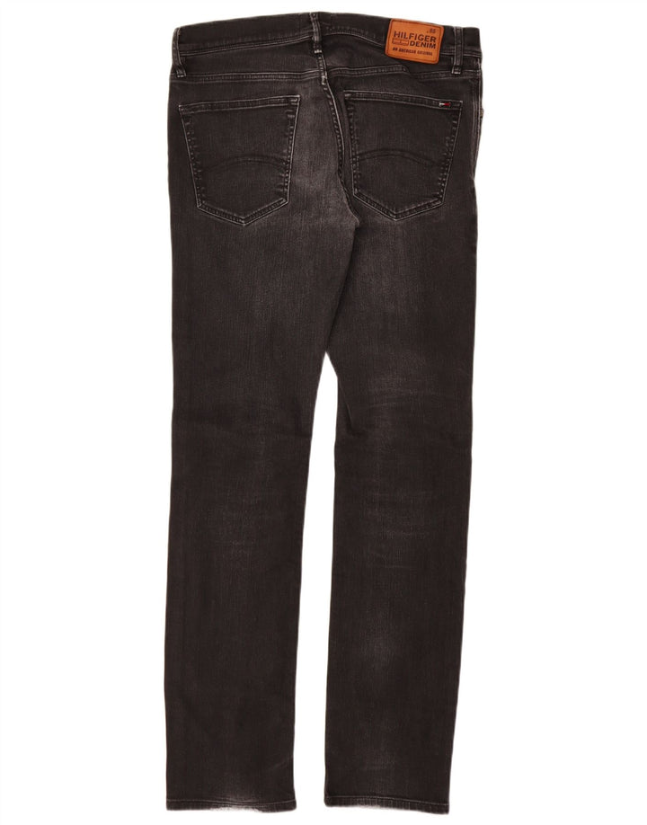 Męskie jeansy slim fit Tommy Hilfiger W32 L34 Czarne bawełniane