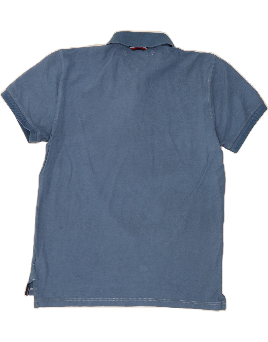 TOMMY HILFIGER Mens Regular Fit Polo Shirt Large Blue Cotton Vintage Tommy Hilfiger and Second-Hand Tommy Hilfiger from Messina Hembry 