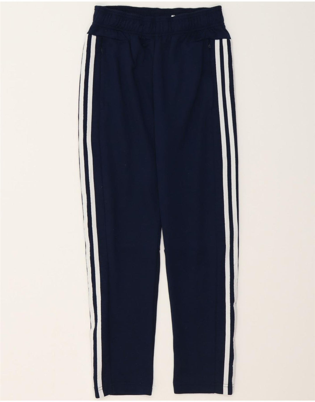 ADIDAS Boys Tracksuit Trousers 11-12 Years  Navy Blue Polyester Vintage Adidas and Second-Hand Adidas from Messina Hembry 