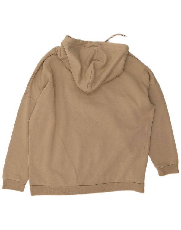 Damski sweter z kapturem Superdry Graphic, oversize, UK 12, średni beż, bawełna