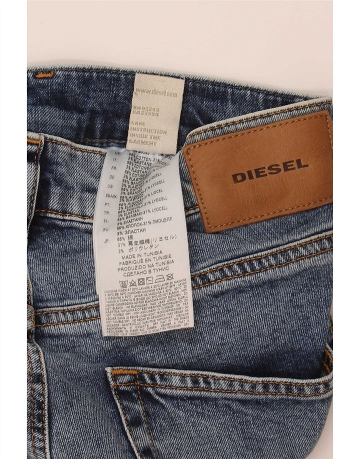 Diesel Damskie Anioły Proste Dżinsy W26 L26 Niebieskie Bawełniane