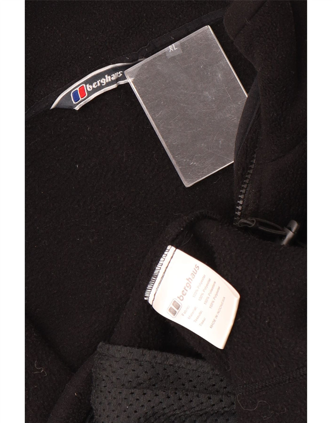 Męska kurtka polarowa BERGHAUS UK 42 XL, czarna, poliester