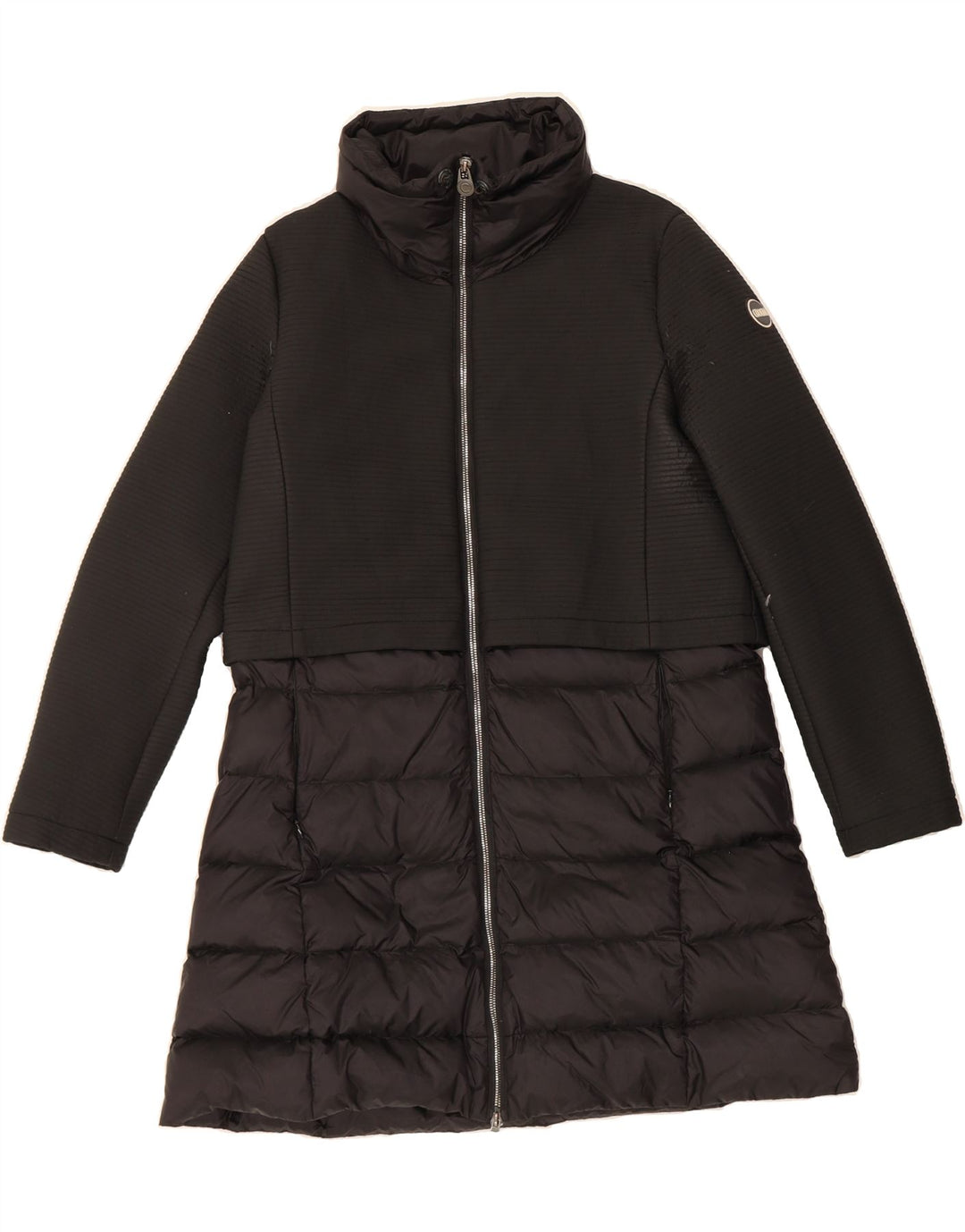 COLMAR Womens Padded Coat IT 46 Large Black Polyester Vintage Colmar and Second-Hand Colmar from Messina Hembry 