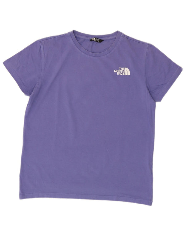 Chłopięcy T-shirt z grafiką The North Face 14-15 lat XL, fioletowa bawełna
