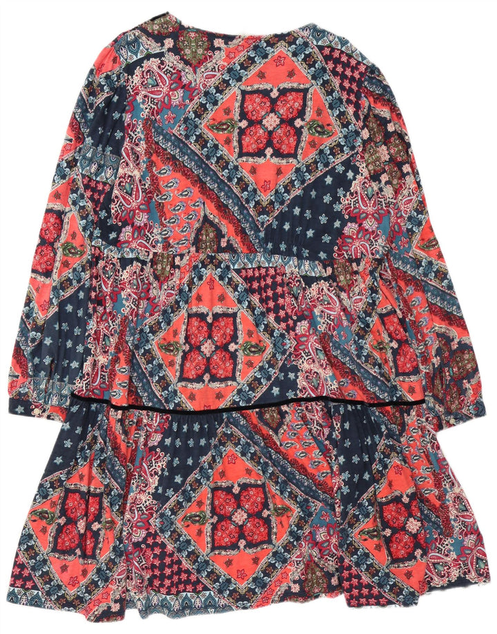 Damska wielokolorowa sukienka monsoon oversize UK 18 XL, wielokolorowa bawełna