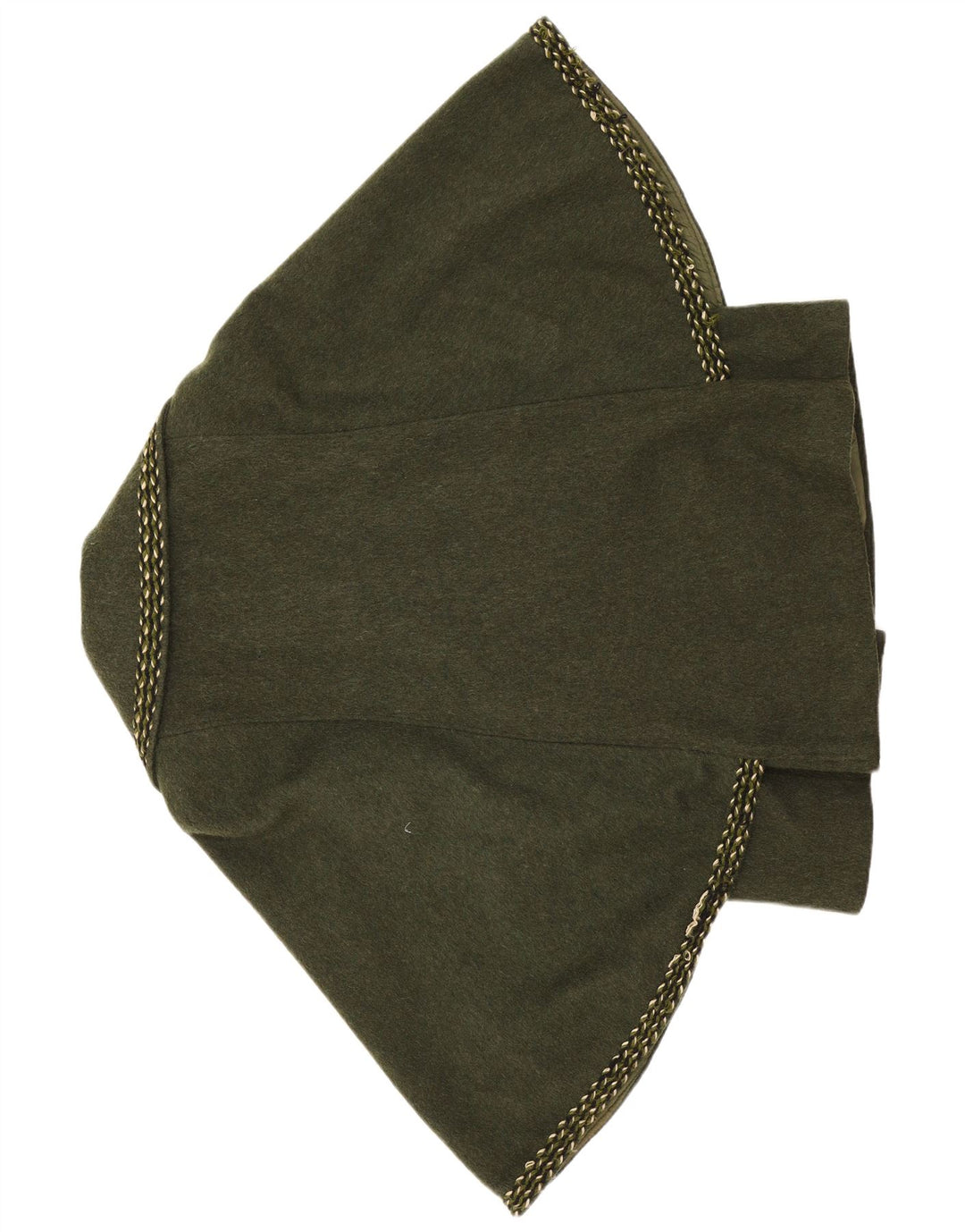 Vintage damski płaszcz ponczo EU 38, średnia wełna khaki