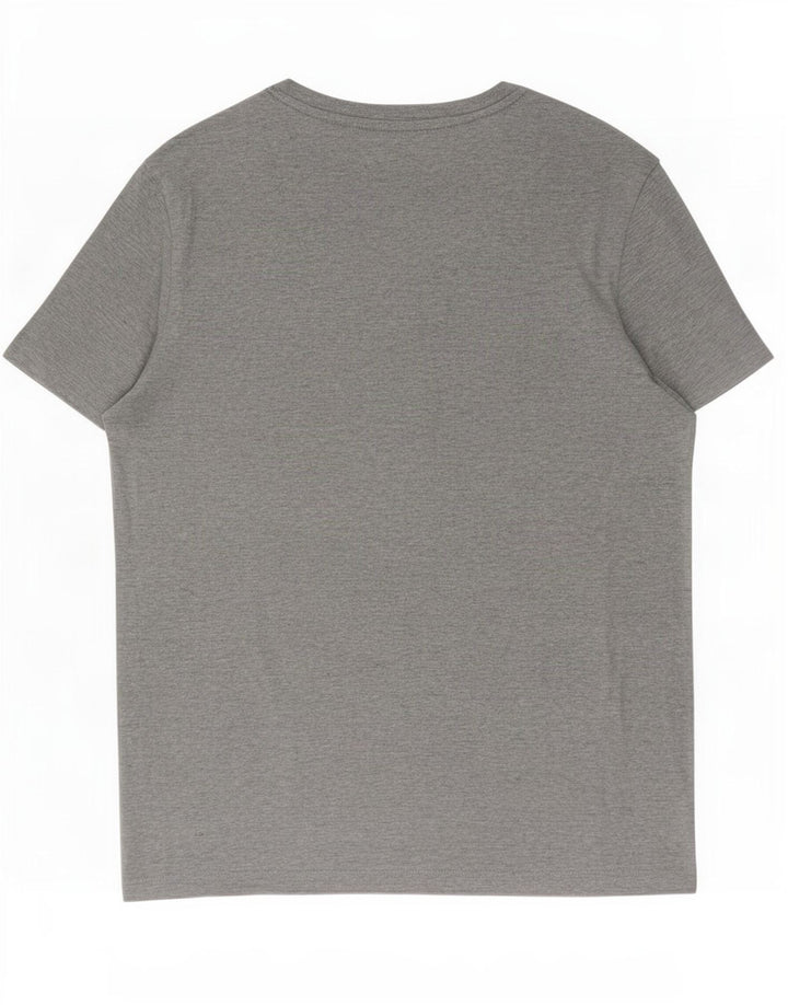Męski T-shirt z grafiką Levi's, mały, szary, bawełniany