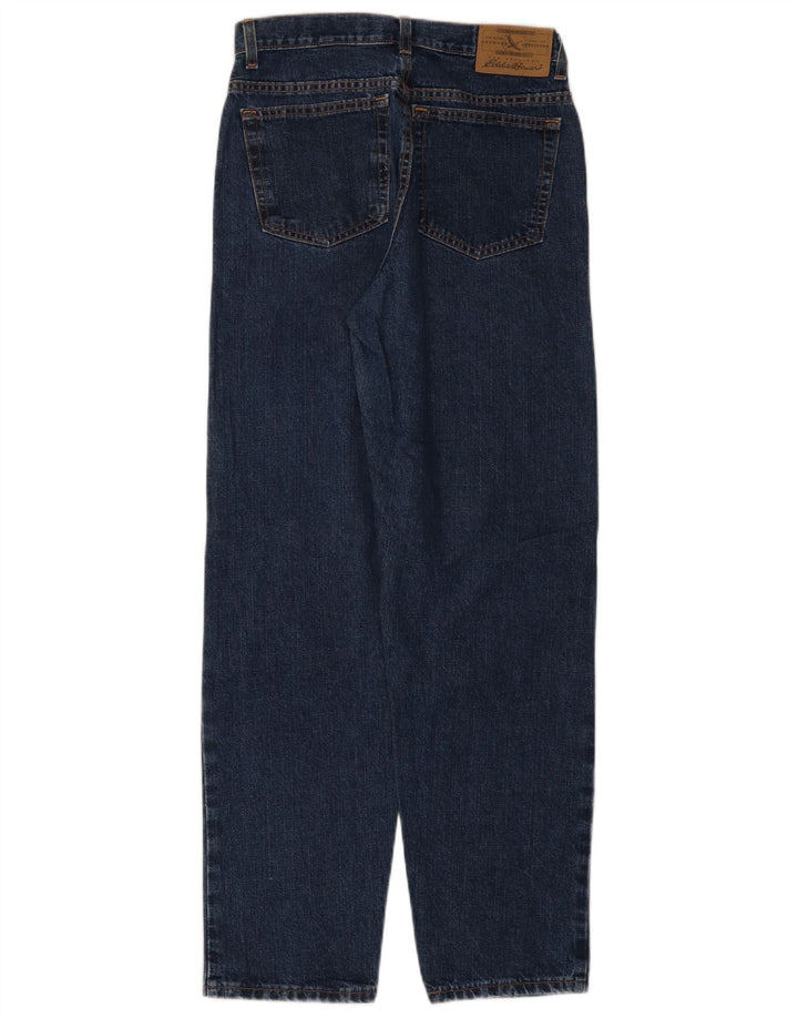 Damskie jeansy zwężane EDDIE BAUER US 8 Medium W28 L31 Granatowa bawełna