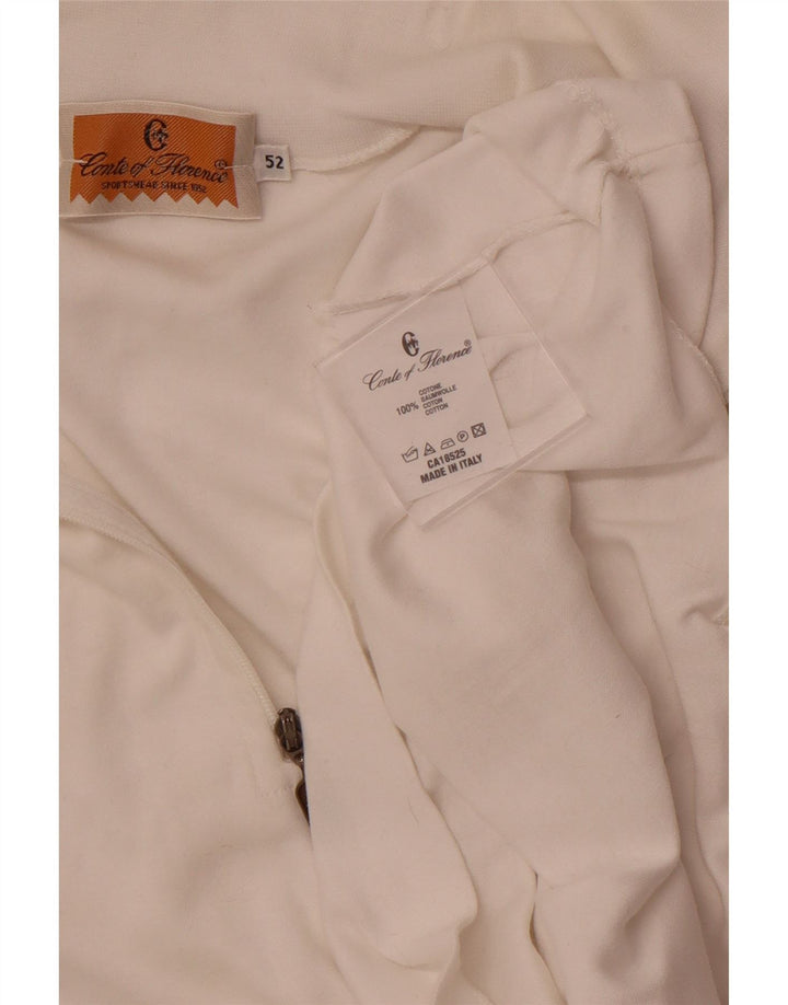 CONTE OF FLORENCE Damski dres z zamkiem błyskawicznym IT 52 2XL Biały