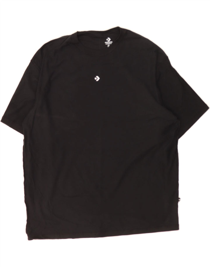 CONVERSE Mens Oversized T-Shirt Top Large Black Cotton Vintage Converse and Second-Hand Converse from Messina Hembry 