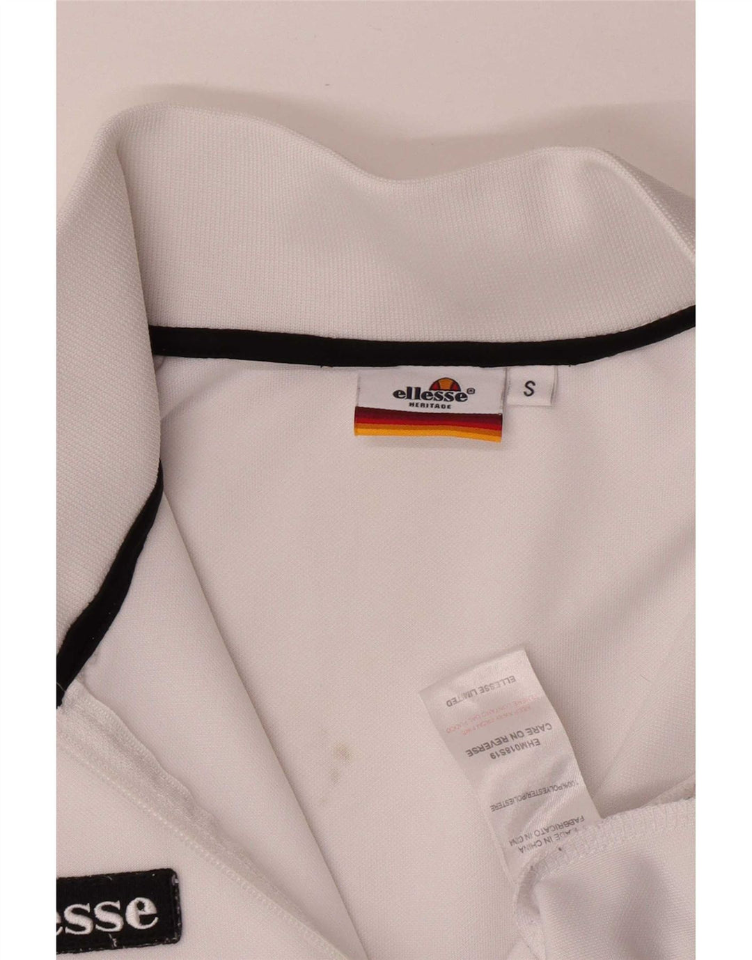 Męska kurtka dresowa Ellesse, mała, biała, poliestrowa, sportowa