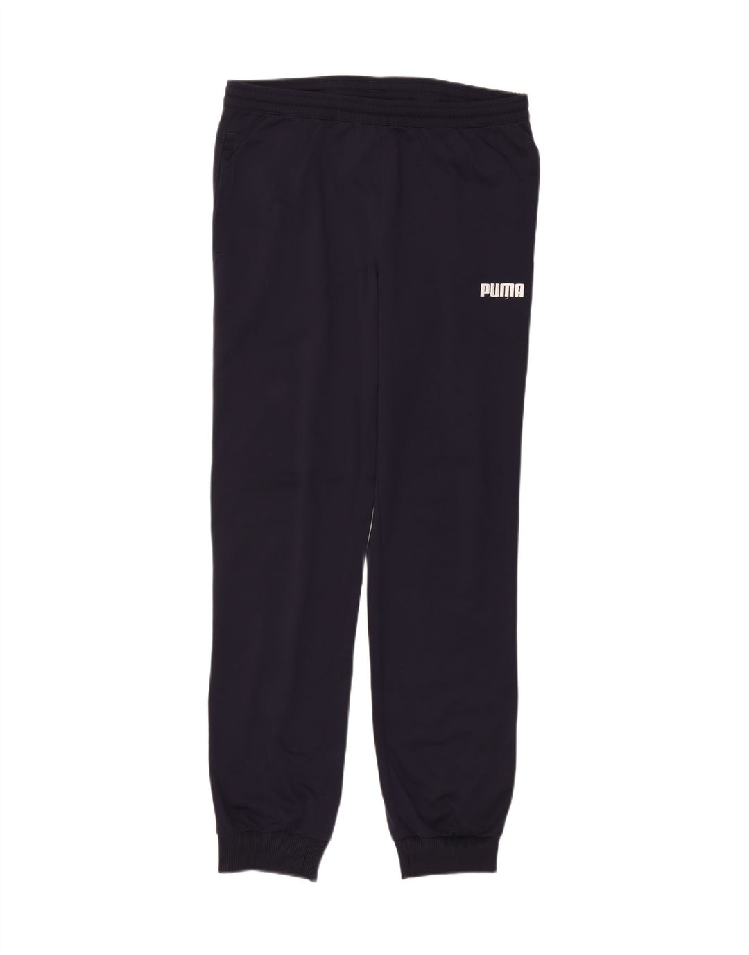 PUMA Mens Tracksuit Trousers Joggers Medium  Navy Blue Polyester