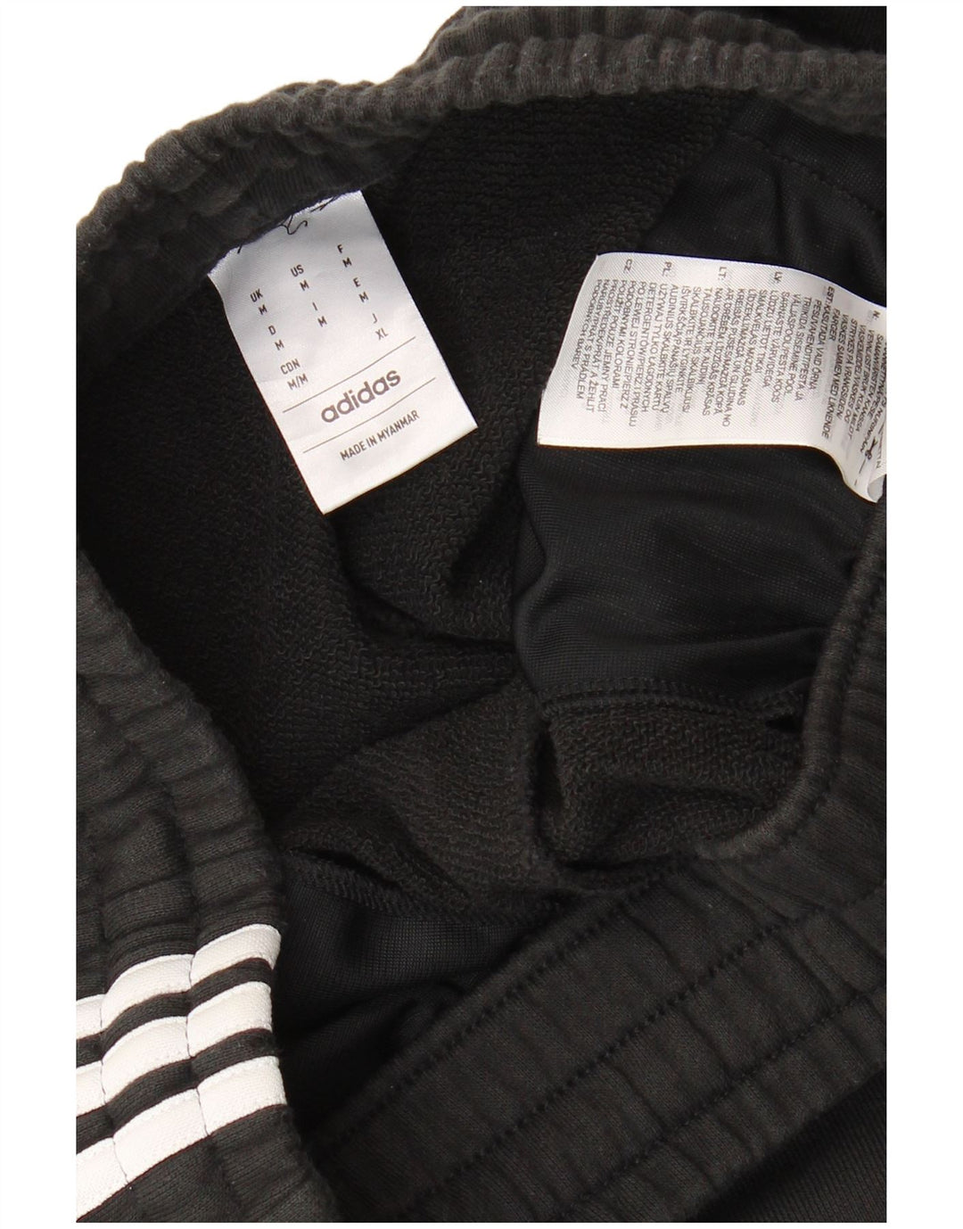 Męskie spodenki sportowe Adidas, średnie czarne, bawełniane