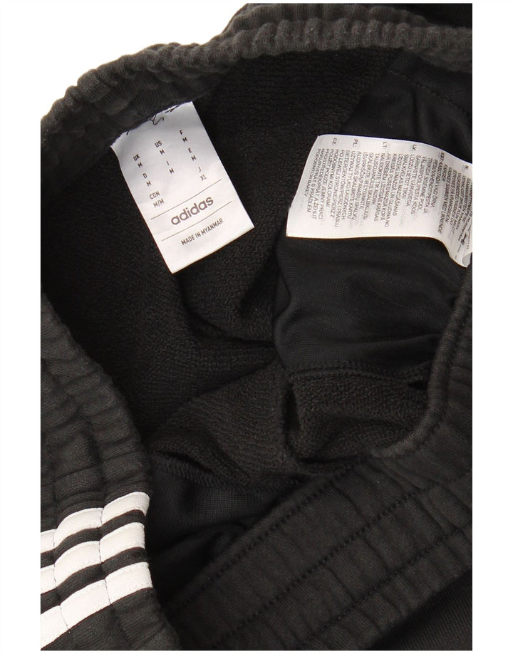 Męskie spodenki sportowe Adidas, średnie czarne, bawełniane