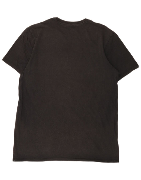 Męski T-shirt Nike z grafiką, duży, czarny, z blokami kolorów