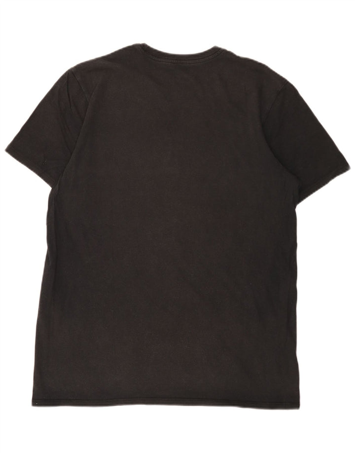 Męski T-shirt Nike z grafiką, duży, czarny, z blokami kolorów