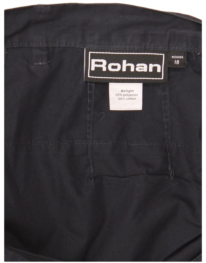 Spodnie damskie Rohan Straight Cargo UK 18 XL W34 L29 Granatowy poliester