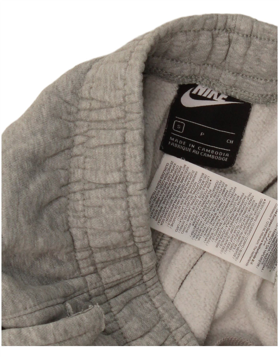 Męskie spodnie dresowe Nike, małe, szare, bawełniane