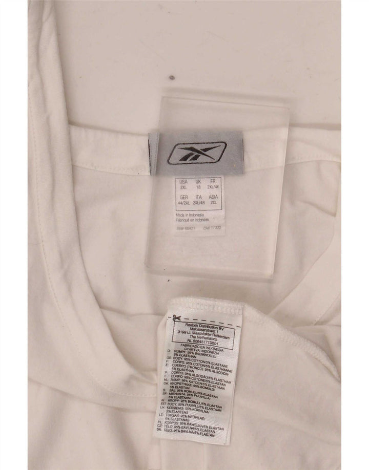 Damska kamizelka Reebok UK 18 XL Biała bawełna
