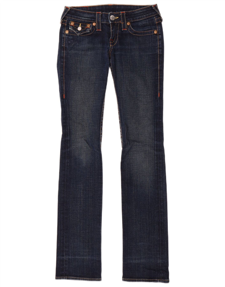 Damskie jeansy True Religion Bootcut W24 L33 Niebieskie bawełniane