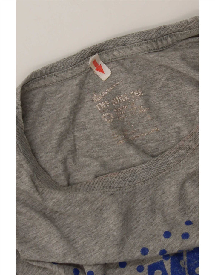 Męski T-shirt Nike Air Max z grafiką, średnioszary, bawełniany