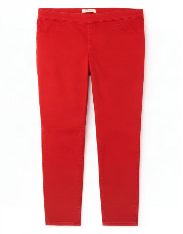 Marks & Spencer Damskie jeansy Jegging UK 14 Large W32 L24 Czerwona bawełna