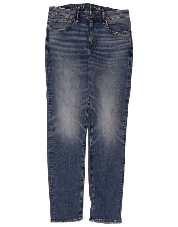 American Eagle Męskie Airflex Slim Jeans W34 L34 Niebieskie bawełniane