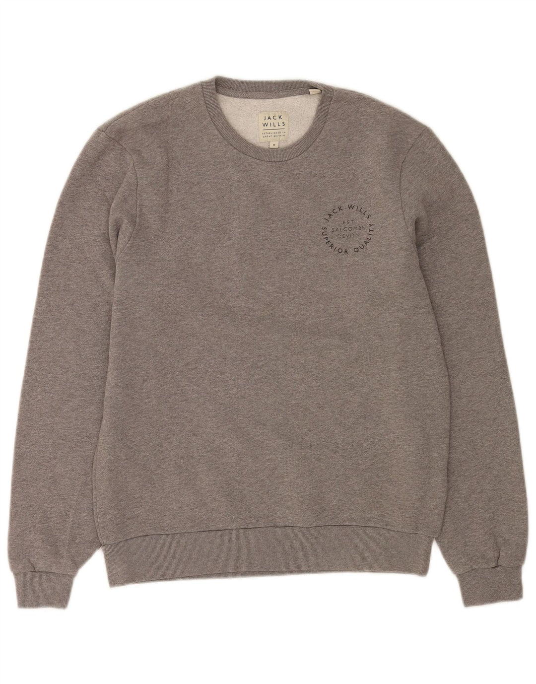 Męska bluza Jack Wills Sweter średnioszary, bawełniany w cętki