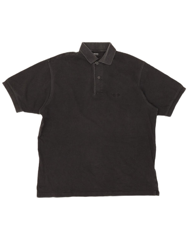 Męska koszulka polo Hugo Boss XL, czarna, bawełniana