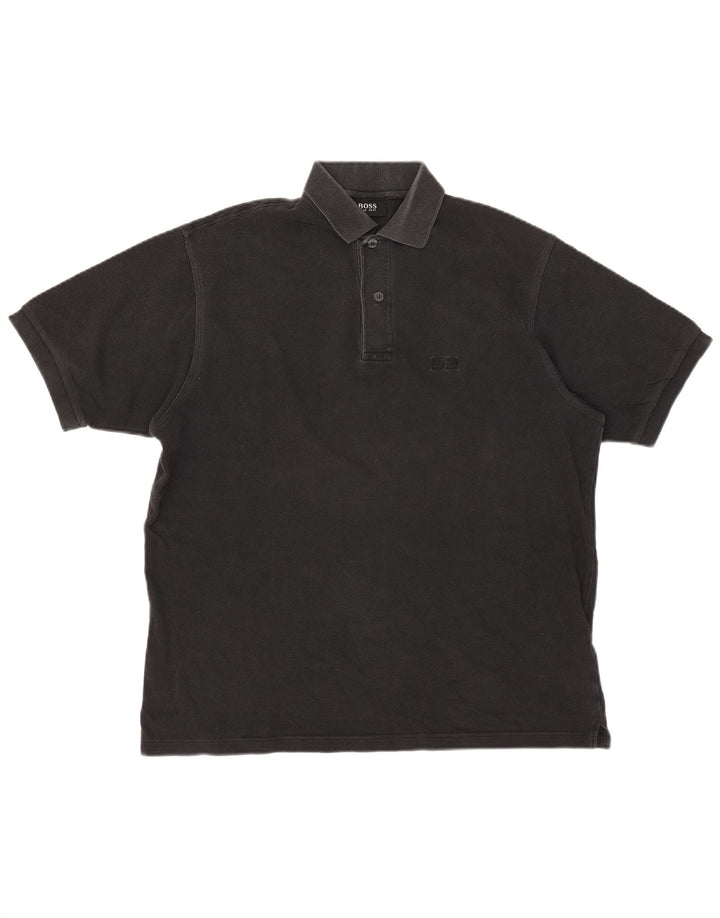 Męska koszulka polo Hugo Boss XL, czarna, bawełniana