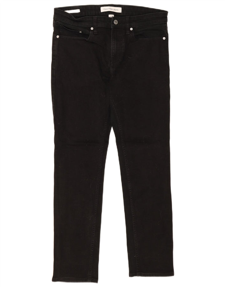 Męskie jeansy Calvin Klein W31 L30, czarne, bawełniane