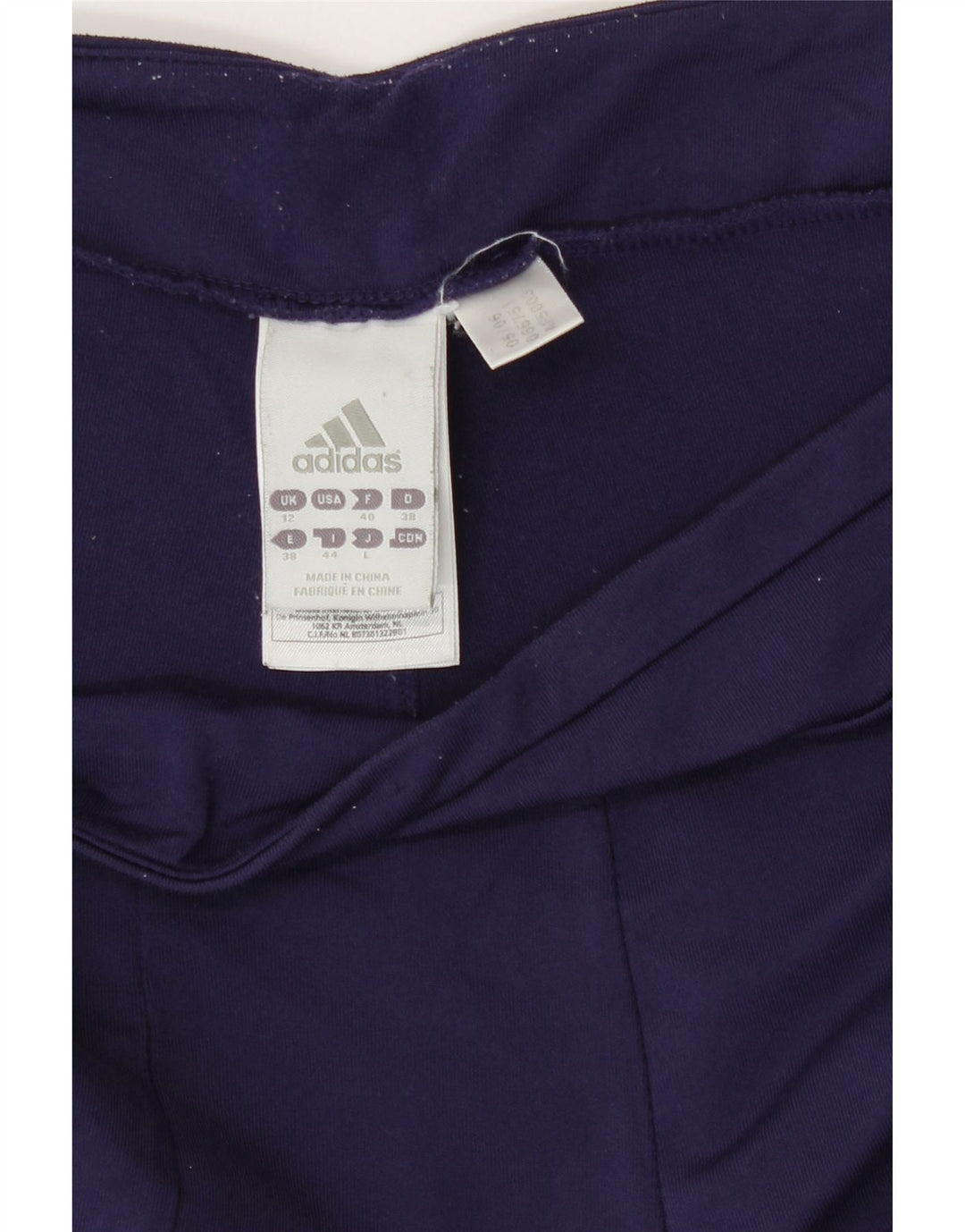 Damskie spodnie dresowe Adidas UK 12 Średni granatowy poliester