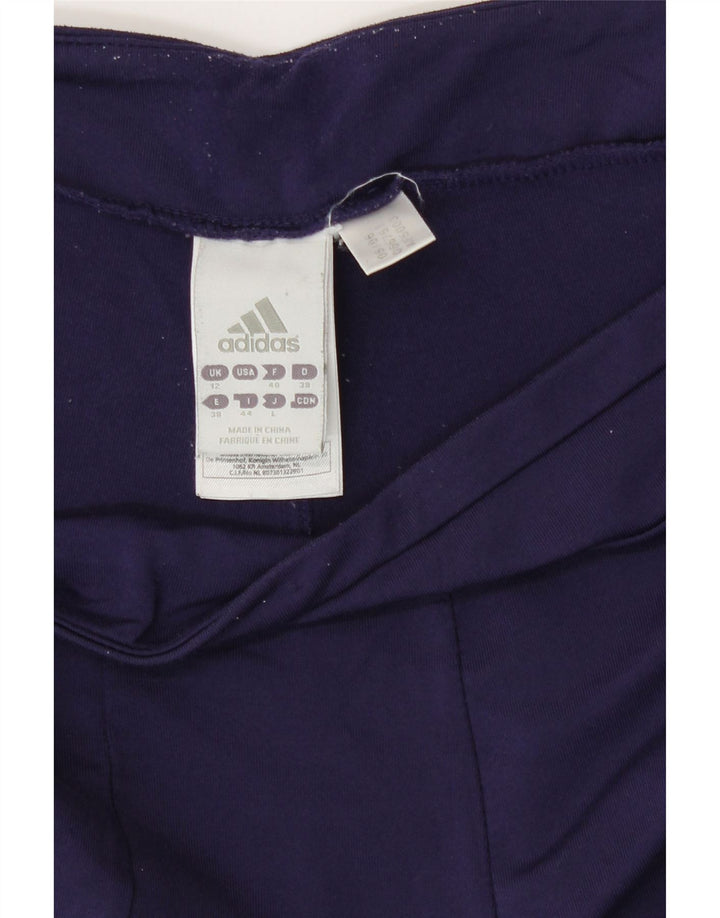 Damskie spodnie dresowe Adidas UK 12 Średni granatowy poliester