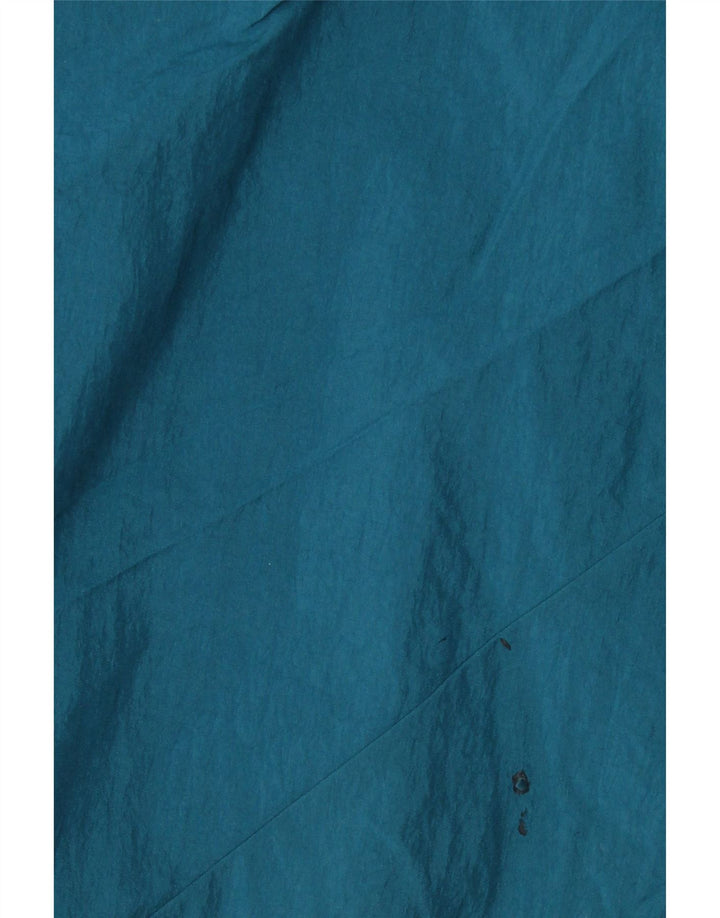 ADIDAS Męska bluza dresowa z topem, mała niebieska nylonowa z blokami kolorów