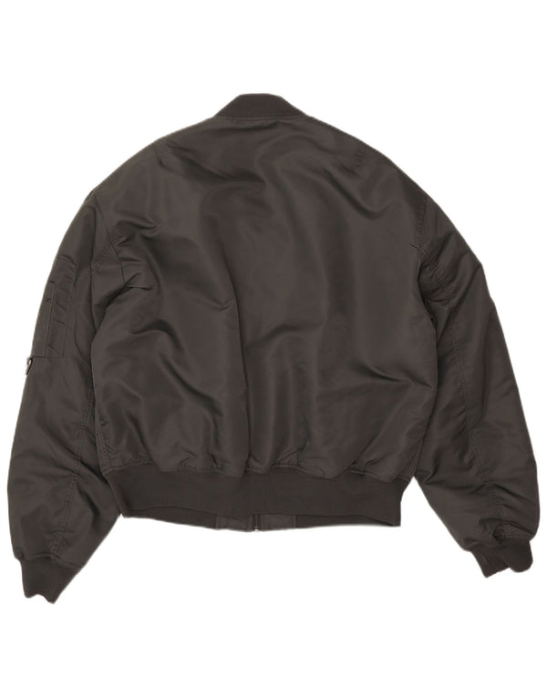 Męska kurtka bomberka ZARA UK 40, duża, szary poliester