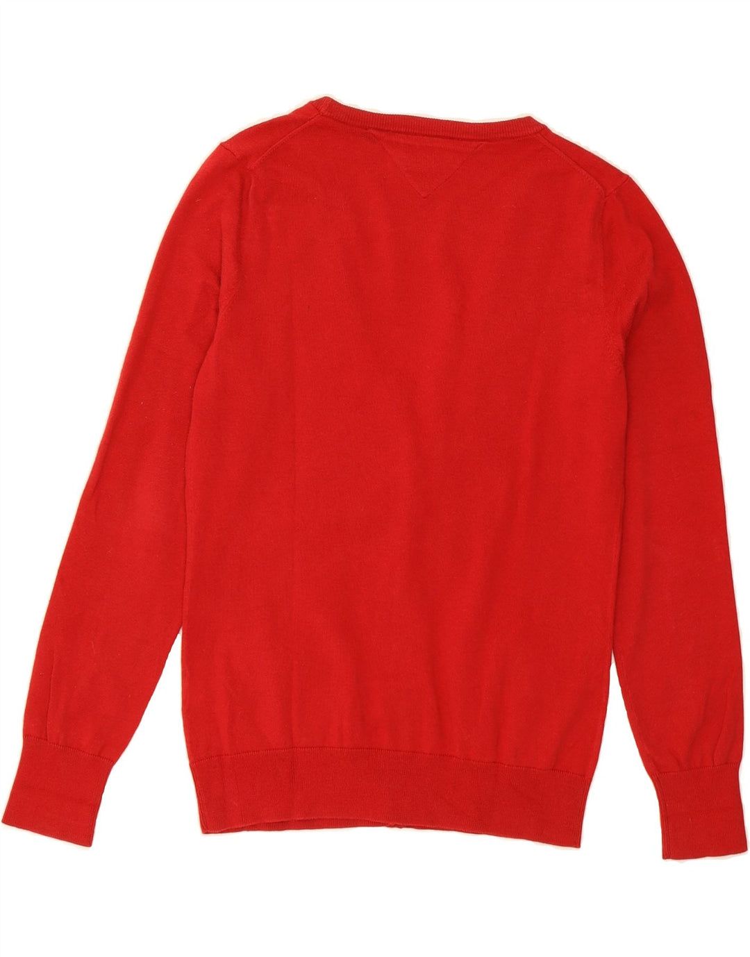 TOMMY HILFIGER Womens Cardigan Sweater UK 14 Medium Red Cotton Vintage Tommy Hilfiger and Second-Hand Tommy Hilfiger from Messina Hembry 