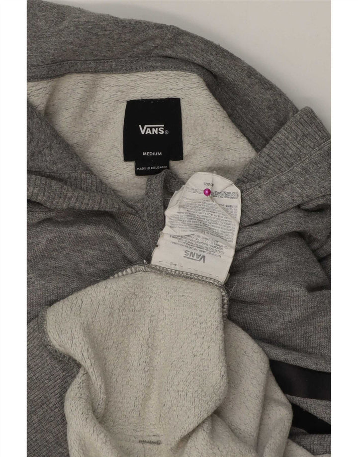 Męski sweter z kapturem Vans z grafiką, średnioszary, bawełniany