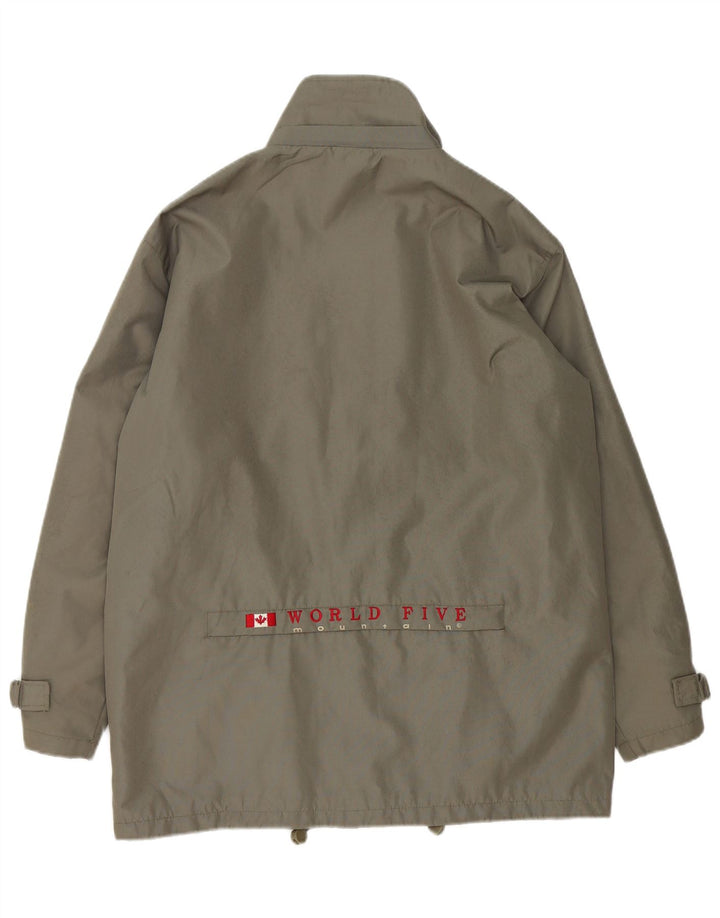 Męska kurtka przeciwdeszczowa VINTAGE UK 38, średni khaki, poliester