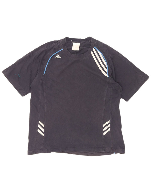 Adidas Męska Koszulka Top XL Granatowa Bawełna