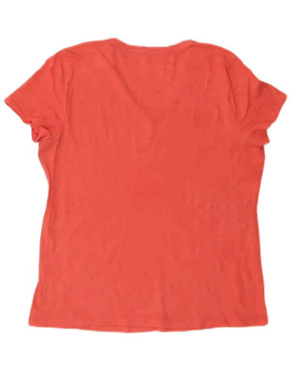 T-shirt damski Nautica Top UK 14, duży, pomarańczowy, bawełniany