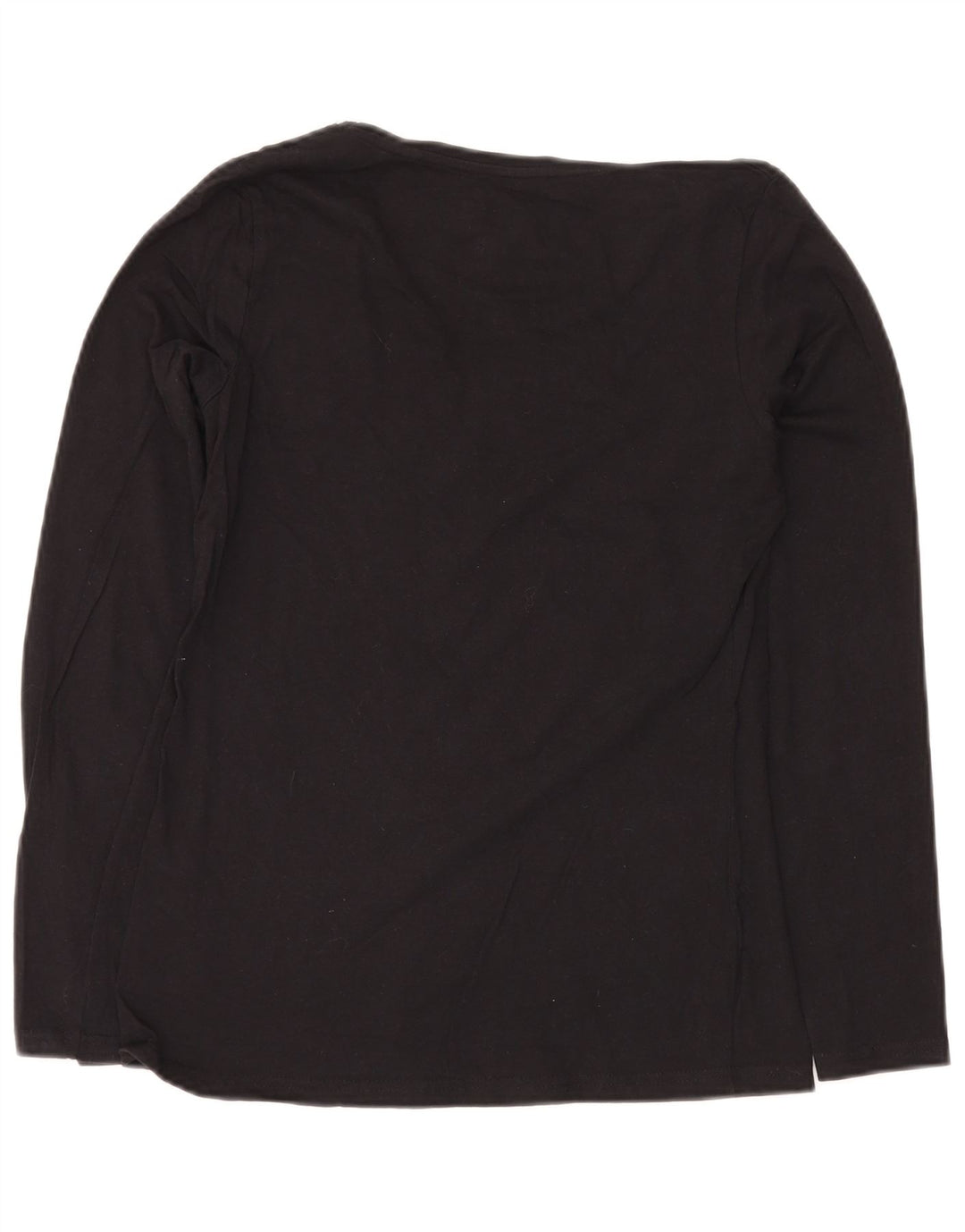 Top damski LOTTO z długim rękawem UK 10, mały, czarny, bawełniany