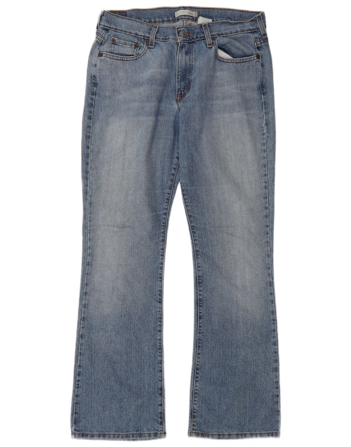 Damskie jeansy Levi's 515 Bootcut US 8 Medium W32 L31 Niebieska bawełna