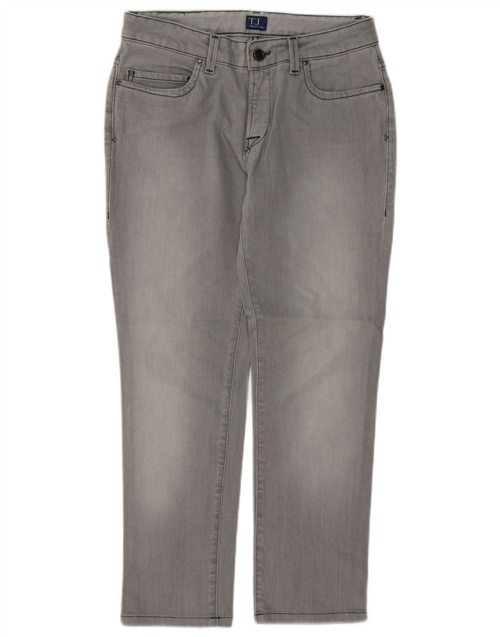 Damskie jeansy Trussardi W27 L27 Szara bawełna