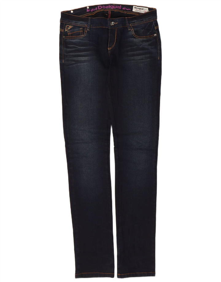 Desigual Damskie Jeansy Slim W30 L32 Granatowe Bawełniane