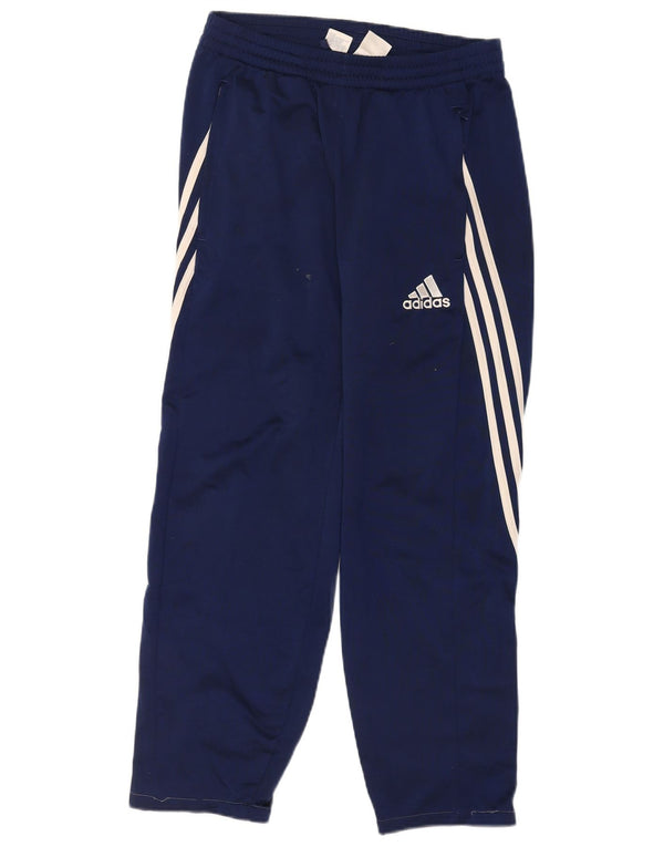 Męskie spodnie dresowe Adidas, małe, granatowe, poliestrowe