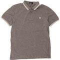 Męska koszulka polo Fred Perry, duża, szara, bawełniana w plamki